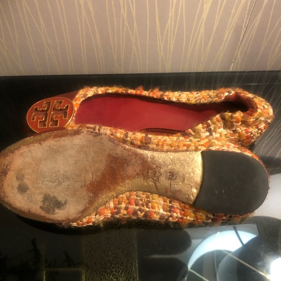 Tory Burch Serena Tweed and Leather Ballet Flats - Picture 5 of 10